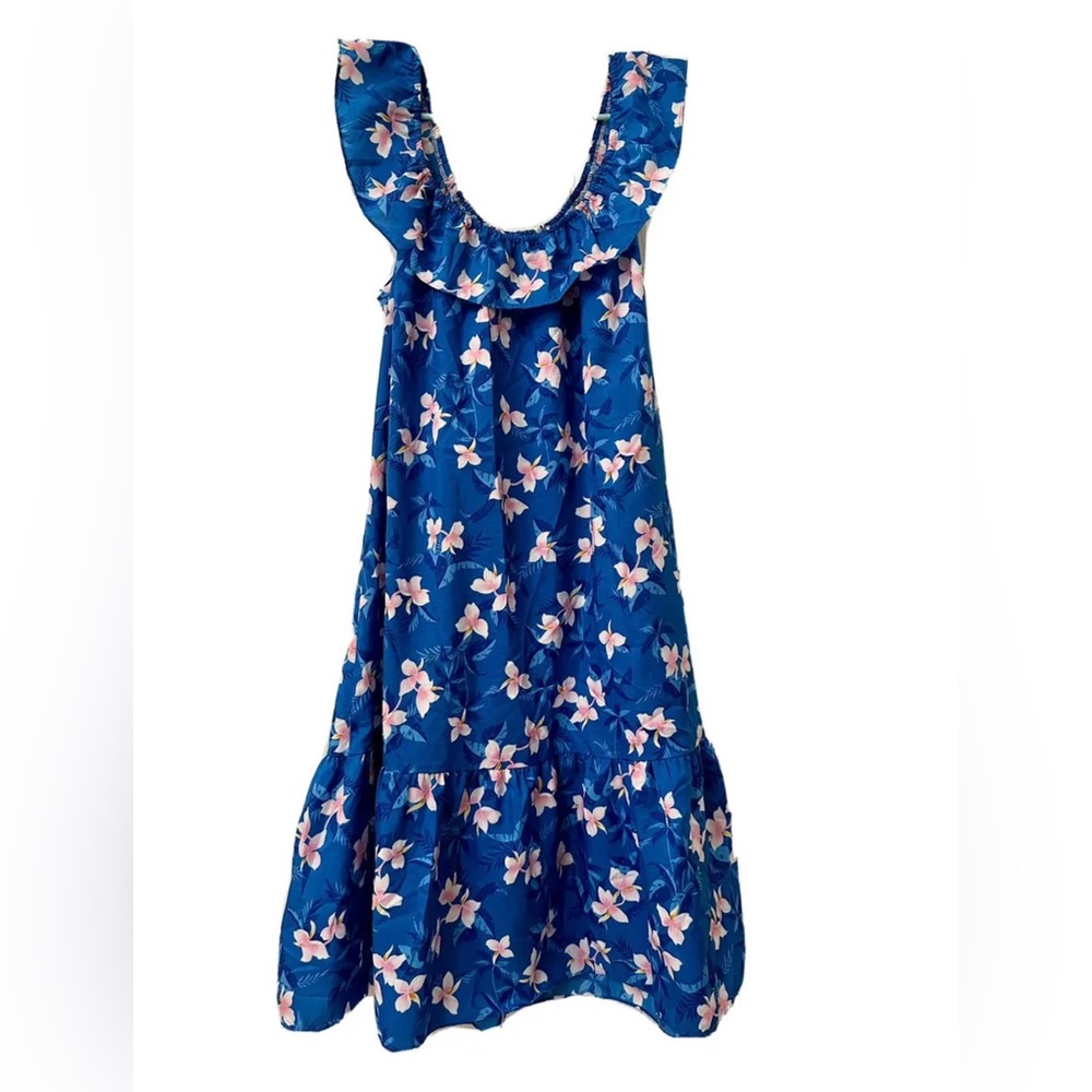 Vintage Hilo Hattie Womens Large Off-Shoulder Flounce Hawaiian Dress Made Hawaii - Picture 3 of 7